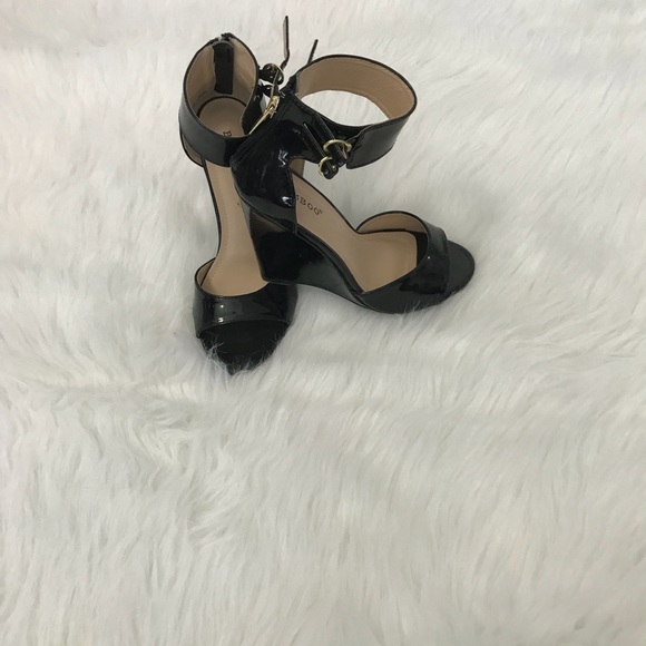 Bamboo wedge ankle strap heel - Picture 3 of 4